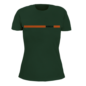 Koszulka damska z pomarańczowym paskiem