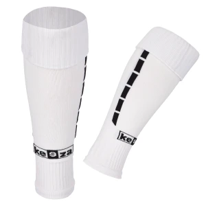 Getry piłkarskie PRO bez stopy - tuby piłkarskie białe