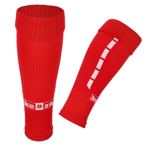 Getry piłkarskie PRO bez stopy - tuby piłkarskie czerwone