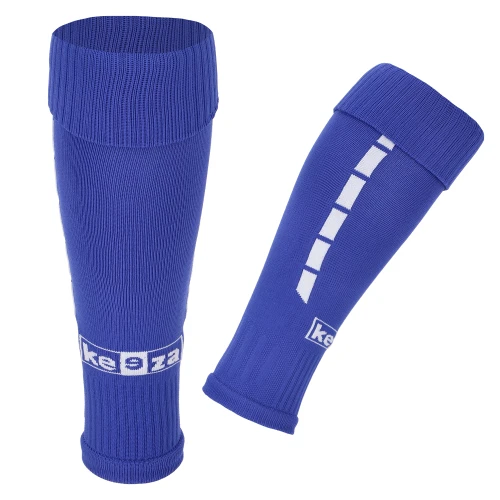 Getry piłkarskie PRO bez stopy - tuby piłkarskie niebieskie