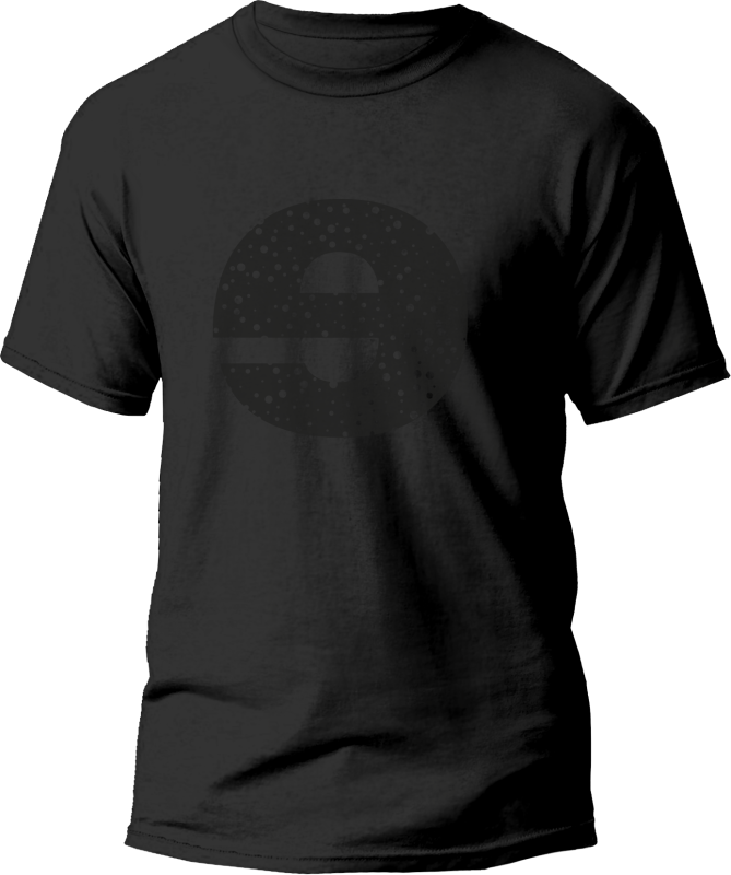 Koszulka bawełniana z czarnym nadrukiem