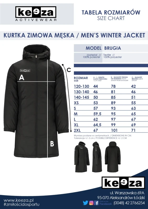 Płaszcz zimowy Brugia