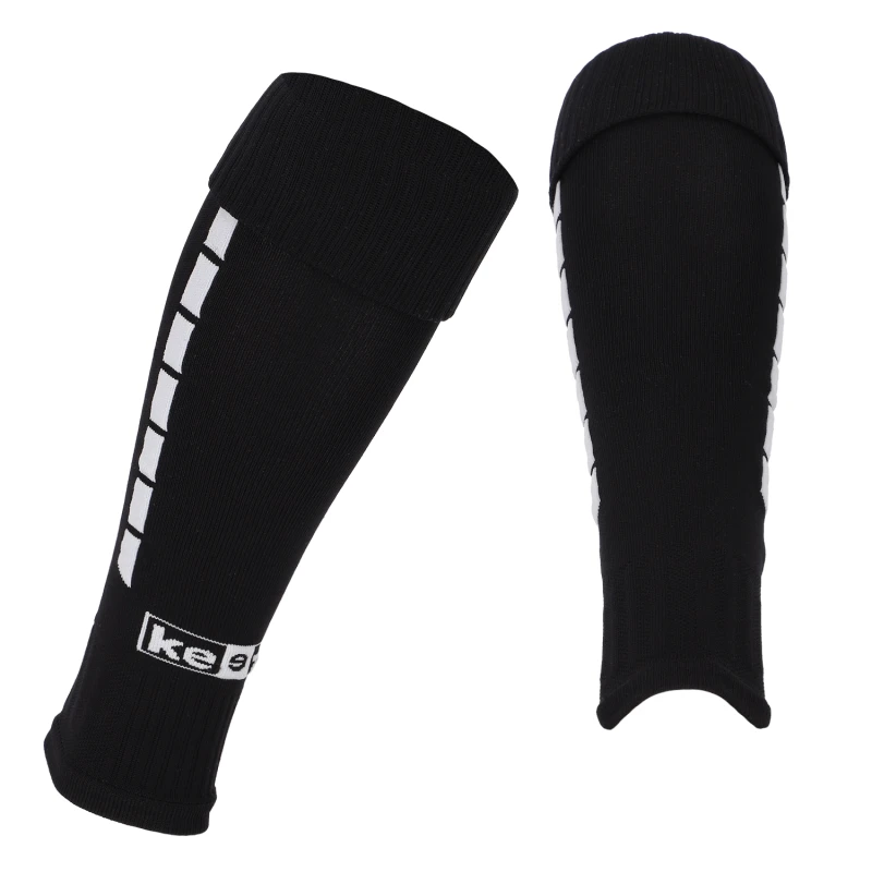 Getry piłkarskie PRO bez stopy - tuby piłkarskie czarne