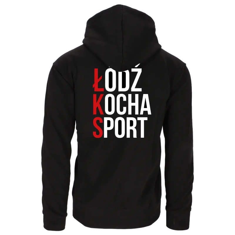 Bluza bawełniana kangurka Łódź Kocha Sport