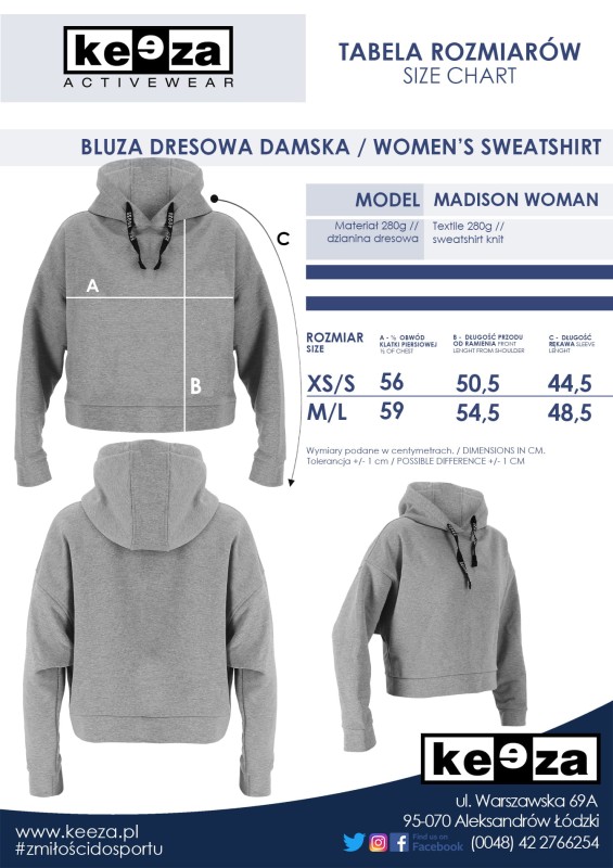 Bluza bawełniana damska Madison