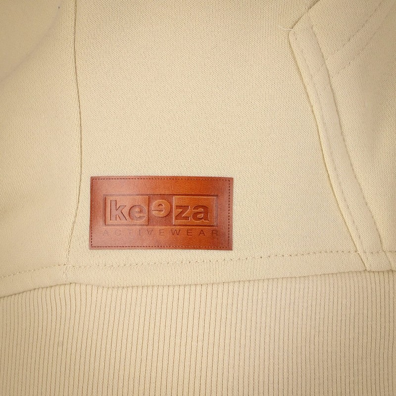 Bluza basic sand z kapturem