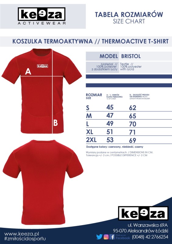 Tabela rozmiarów