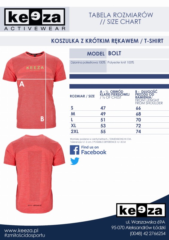 Koszulka biegowa Bolt