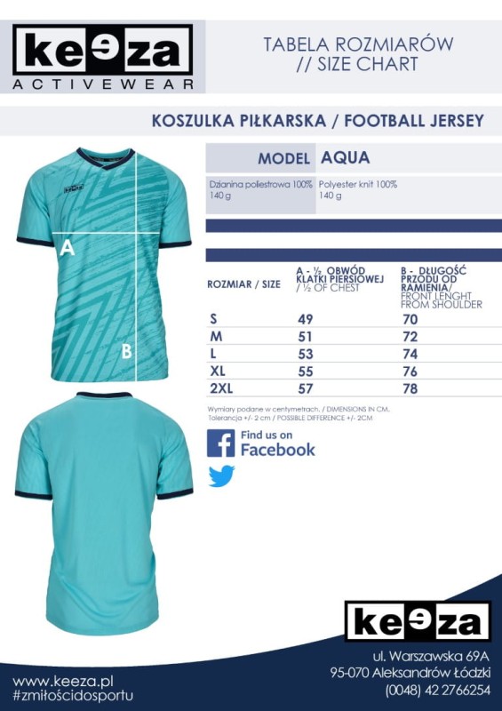 Komplet piłkarski Aqua