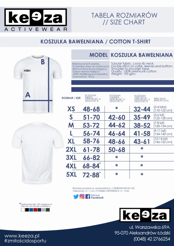 Koszulka treningowa bawełniana Gol Brodnica