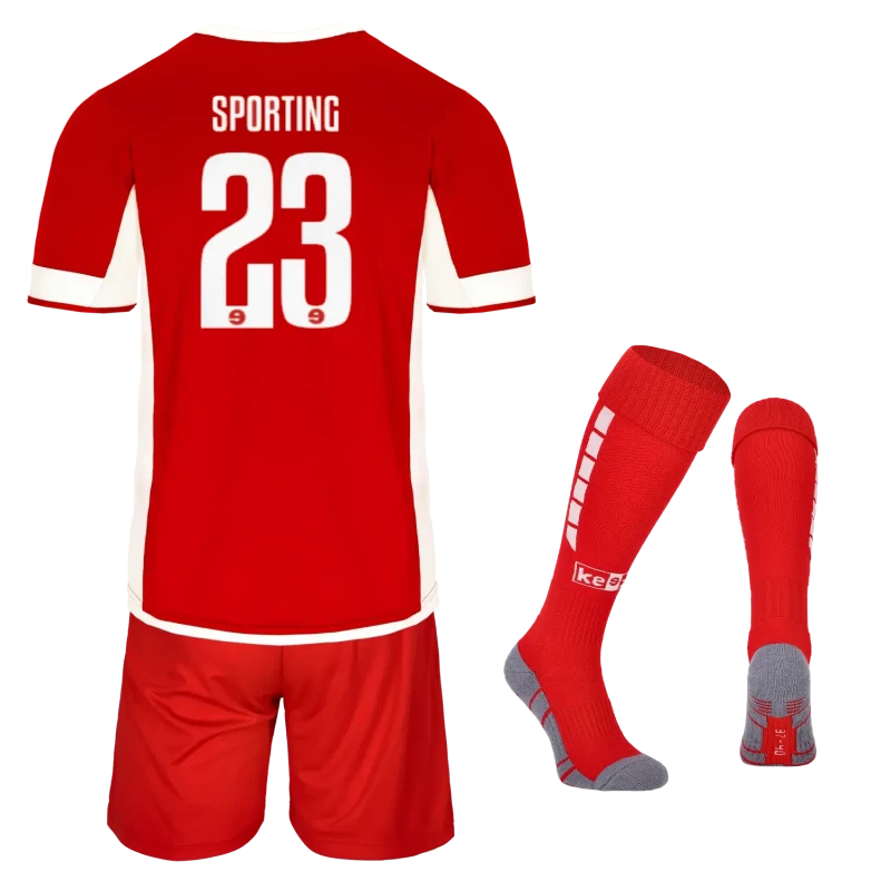 komplet tottenham czerwony tył.webp