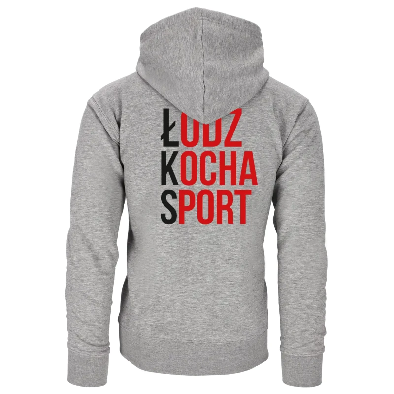 Bluza bawełniana kangurka Łódź Kocha Sport