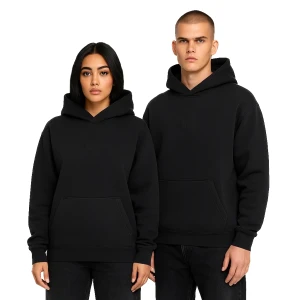 Bluza kangurka z haftem oversize