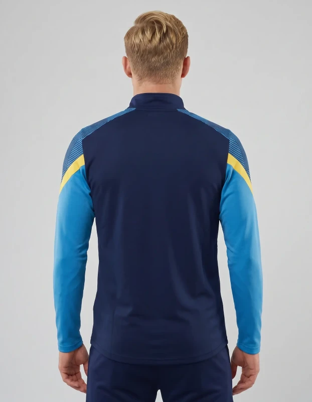 Bluza sportowa Nexus niebieska z krótkim suwakiem