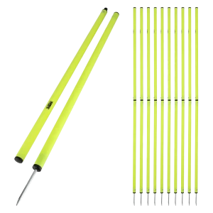 Tyczka slalomowa składana 25 mm, 170 cm – 10 szt. + torba